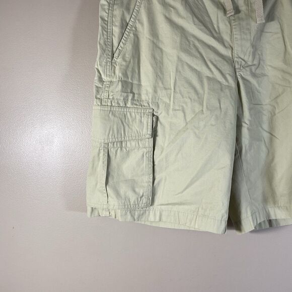 LL Bean Cargo Shorts Mens 34 Comfort Waist Khaki Tropic Weight  Cotton - Picture 2 of 12
